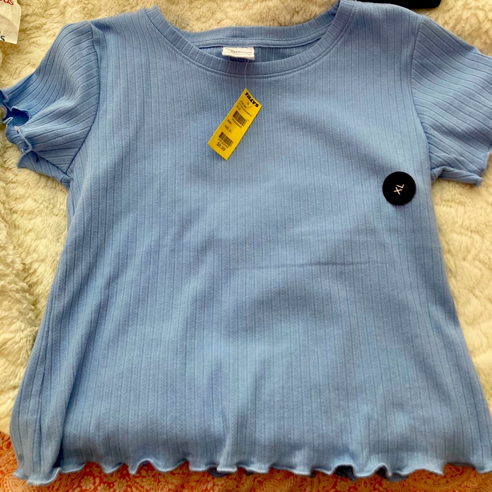 NWT tillys frill shirt